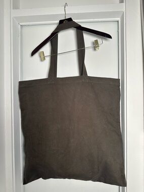 Rick Owens DRKSHDW Canvas Tote Bag Brown Minimalist Large Shopper